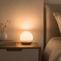 Steinhauer table lamp ANCILLA round, short, with touch dimmer G9 IP20, brushed bronze dimmable
