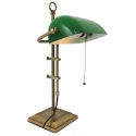 Steinhauer Lampe de table ANCILLA langue, réglable, avec chaîne d'interrupteur à tirette E27 IP20, bronze brossé 
