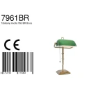 Steinhauer Lampe de table ANCILLA langue, réglable, avec chaîne d'interrupteur à tirette E27 IP20, bronze brossé 