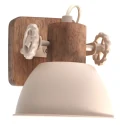 Mexlite ceiling luminaire GEARWOOD 1 flame E27 IP20, creme dimmable