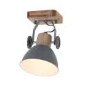 Mexlite Mexlite Spot GEARWOOD, 1 flame, grey