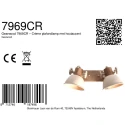 Mexlite ceiling luminaire GEARWOOD 2 flames E27 IP20, creme dimmable