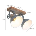 Mexlite Mexlite Spot GEARWOOD, 2 flames, green