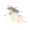 Mexlite Mexlite Spot GEARWOOD, 2 flames, white