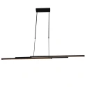Steinhauer Steinhauer Pendant luminaire ZELENA LED, adjustable, 4 flames, black
