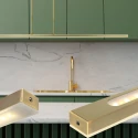 Steinhauer pendant luminaire ZELENA 3 flames IP20, gold dimmable