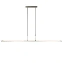 Steinhauer Pendant luminaire ZELENA LED, 3 flames, L:150cm, silver
