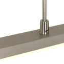 Steinhauer Steinhauer Pendant luminaire ZELENA LED, 3 flames, L:150cm, silver
