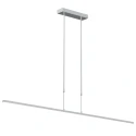 Steinhauer Steinhauer Pendant luminaire ZELENA LED, 3 flames, L:150cm, silver