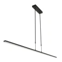 Steinhauer Luminaire à suspension ZELENA / 155CM haut bas, CCT Switch, réglable, avec variateur tactile IP20, noir mat gradable