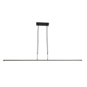 Steinhauer Luminaire à suspension ZELENA / 155CM haut bas, CCT Switch, réglable, avec variateur tactile IP20, noir mat gradable