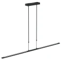 Steinhauer Luminaire à suspension ZELENA / 155CM haut bas, CCT Switch, réglable, avec variateur tactile IP20, noir mat gradable