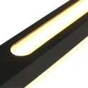 Steinhauer Luminaire à suspension ZELENA / 155CM haut bas, CCT Switch, réglable, avec variateur tactile IP20, noir mat gradable
