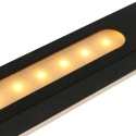 Steinhauer Luminaire à suspension ZELENA / 155CM haut bas, CCT Switch, réglable, avec variateur tactile IP20, noir mat gradable