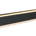 Steinhauer Luminaire à suspension ZELENA / 155CM haut bas, CCT Switch, réglable, avec variateur tactile IP20, noir mat gradable