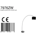 Mexlite Mexlite Floor lamp SOLVA, 1 flame, black lamp head, black