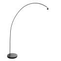 Mexlite Mexlite Floor lamp SOLVA, 1 flame, black lamp head, black
