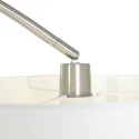 Mexlite Mexlite Floor lamp SOLVA, 1 flame, white lamp head, steel