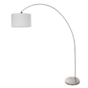 Mexlite Mexlite Floor lamp SOLVA, 1 flame, white lamp head, steel