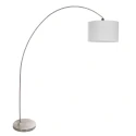 Mexlite Mexlite Floor lamp SOLVA, 1 flame, white lamp head, steel