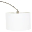 Mexlite Mexlite Floor lamp SOLVA, 1 flame, white lamp head, steel