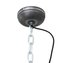 Steinhauer Luminaire à suspension BIKKEL - Ø 32CM à 1 flamme, petit E27 IP20, noir mat gradable