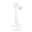 Steinhauer Luminaire à suspension BIKKEL - Ø 32CM à 1 flamme, petit E27 IP20, noir mat gradable