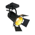 Luminaire de plafond CARRÉ à 1 flamme, réglable E27 IP20, noir mat gradable