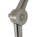Steinhauer floor lamp PRESTIGE CHIC cylindrical, with switch, with shade, with jointed arm, with plug E27 IP20, steel brushed 