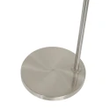 Steinhauer floor lamp PRESTIGE CHIC cylindrical, with switch, with shade, with jointed arm, with plug E27 IP20, steel brushed 