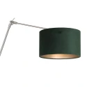 Steinhauer wall luminaire PRESTIGE CHIC cylindrical, with switch, with shade, with jointed arm, with plug E27 IP20, steel brushed dimmable