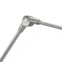 Steinhauer wall luminaire PRESTIGE CHIC cylindrical, with switch, with shade, with jointed arm, with plug E27 IP20, steel brushed dimmable