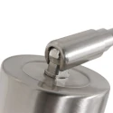 Steinhauer wall luminaire PRESTIGE CHIC cylindrical, with switch, with shade, with jointed arm, with plug E27 IP20, steel brushed dimmable
