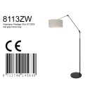 Steinhauer floor lamp PRESTIGE CHIC cylindrical, with switch, with shade, with jointed arm E27 IP20, black matt 