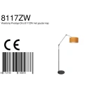 Steinhauer floor lamp PRESTIGE CHIC cylindrical, with switch, with shade, with jointed arm, with plug E27 IP20, black matt 
