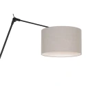 Steinhauer wall luminaire PRESTIGE CHIC cylindrical, with switch, with shade, with jointed arm, with plug E27 IP20, black matt dimmable