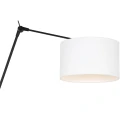 Steinhauer wall luminaire PRESTIGE CHIC cylindrical, with switch, with shade, with jointed arm, with plug E27 IP20, black matt dimmable