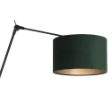Steinhauer wall luminaire PRESTIGE CHIC cylindrical, with switch, with shade, with jointed arm, with plug E27 IP20, black matt dimmable