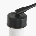 Steinhauer wall luminaire PRESTIGE CHIC cylindrical, with switch, with shade, with jointed arm, with plug E27 IP20, black matt dimmable