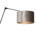 Steinhauer wall luminaire PRESTIGE CHIC cylindrical, with switch, with shade, with jointed arm, with plug E27 IP20, black matt dimmable