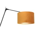 Steinhauer wall luminaire PRESTIGE CHIC cylindrical, with switch, with shade, with jointed arm, with plug E27 IP20, black matt dimmable