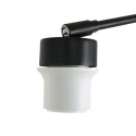 Steinhauer wall luminaire PRESTIGE CHIC cylindrical, with switch, with shade, with jointed arm, with plug E27 IP20, black matt dimmable