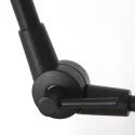 Steinhauer wall luminaire PRESTIGE CHIC cylindrical, with switch, with shade, with jointed arm, with plug E27 IP20, black matt dimmable