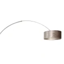 Steinhauer floor lamp SPARKLED LIGHT cylindrical, with switch, with shade, with plug, adjustable E27 IP20, steel brushed 