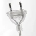 Steinhauer floor lamp SPARKLED LIGHT cylindrical, with switch, with shade, with plug, adjustable E27 IP20, steel brushed 