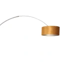 Steinhauer floor lamp SPARKLED LIGHT cylindrical, with switch, with shade, with plug, adjustable E27 IP20, steel brushed 