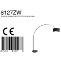 Steinhauer floor lamp SPARKLED LIGHT cylindrical, with switch, with shade, with plug, adjustable E27 IP20, black matt 