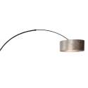 Steinhauer floor lamp SPARKLED LIGHT cylindrical, with switch, with shade, with plug, adjustable E27 IP20, black matt 