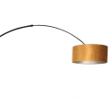 Steinhauer floor lamp SPARKLED LIGHT cylindrical, with switch, with shade, with plug, adjustable E27 IP20, black matt 