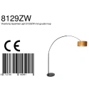 Steinhauer floor lamp SPARKLED LIGHT cylindrical, with switch, with shade, with plug, adjustable E27 IP20, black matt 